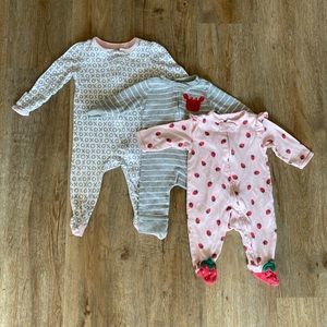 Cloud Island & Carter’s Pajamas (3 pieces) 3-6m